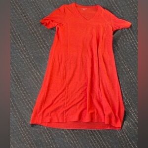 Eileen fisher petite dress orange​​​​​​​​